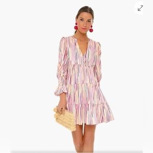 Tuckernuck Pomander Place Pink Sorbet Kenzo Tiered Bermuda Dress Size XS